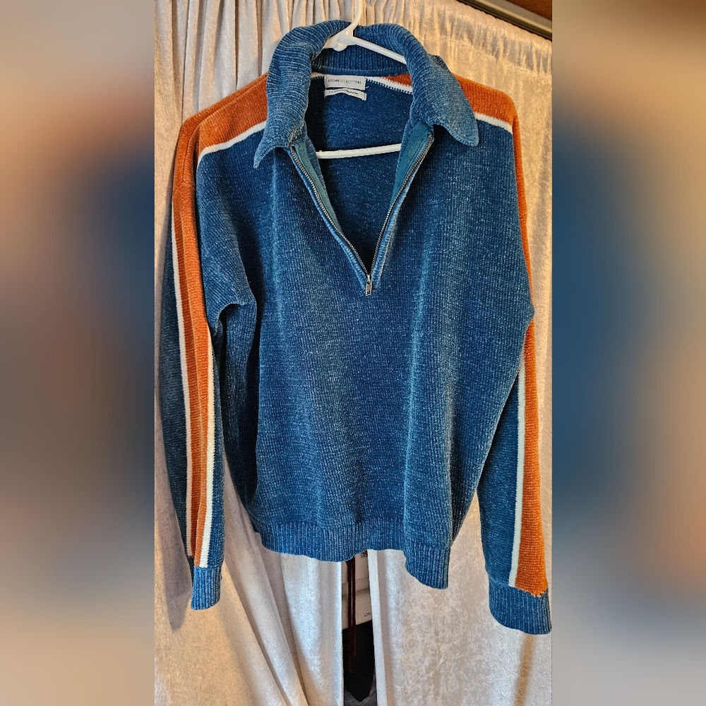 Urban Outfitters Vibrant Blue Zip-Up Sweater
